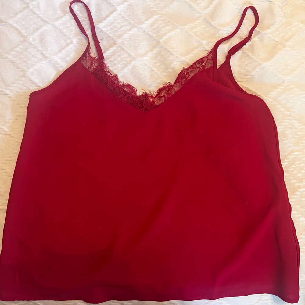 Red Lace Tanktop